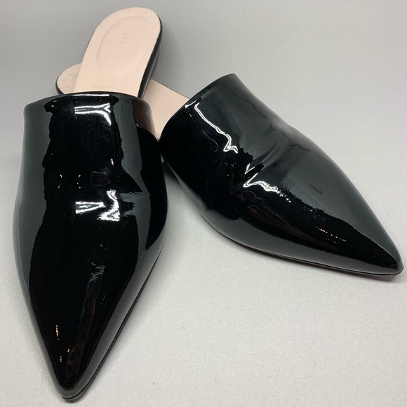 Everlane Shoes - Everlane Black Patent Mule size 10.5